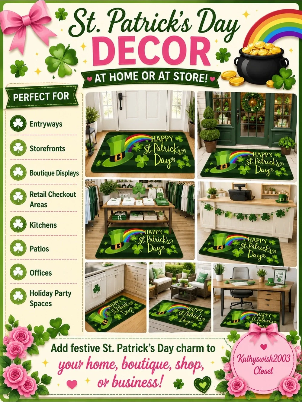 St Patrick’s Day Rug